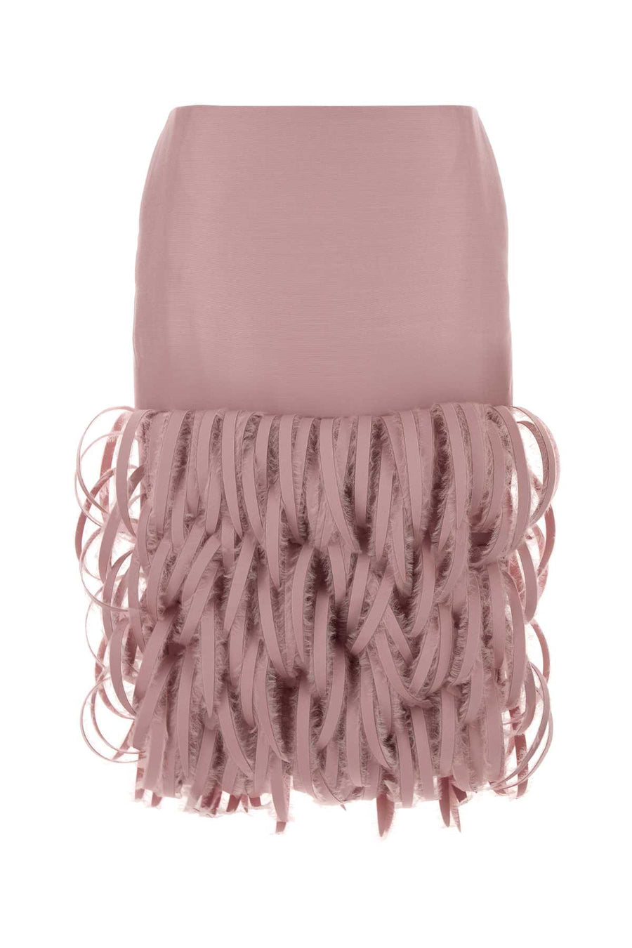Pink Wool Blend Skirt Dustypink Gonne