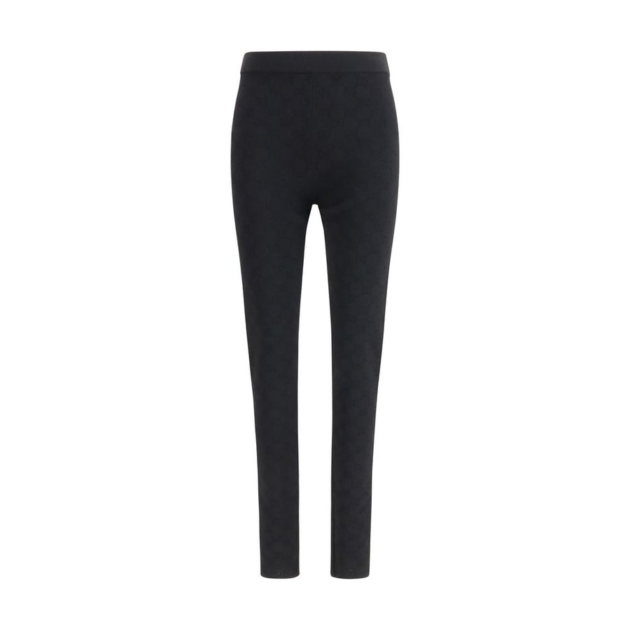 Gucci 85% Viscose leggings in black