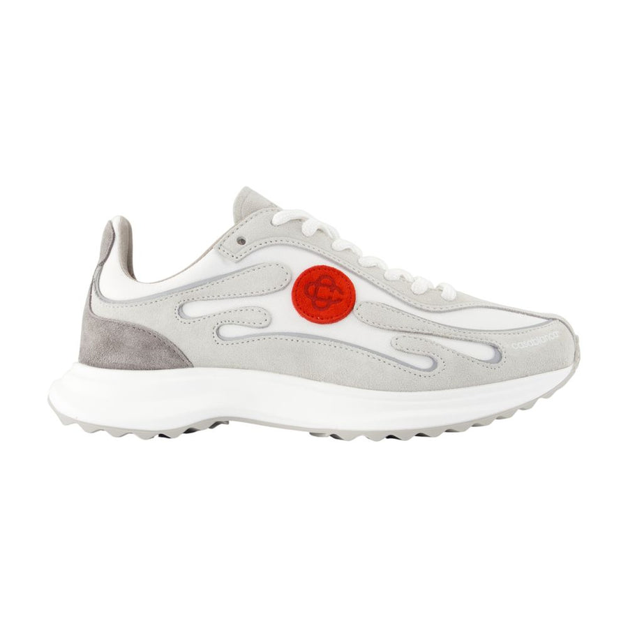 Casablanca Calfskin leather sneaker in gray