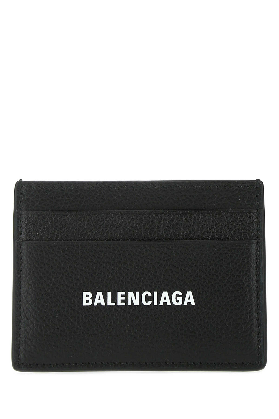 Black Leather Card Holder 1090 Exterior: Calf Portafogli