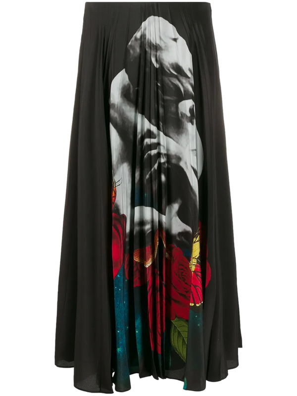 Valentino Silk skirt in black