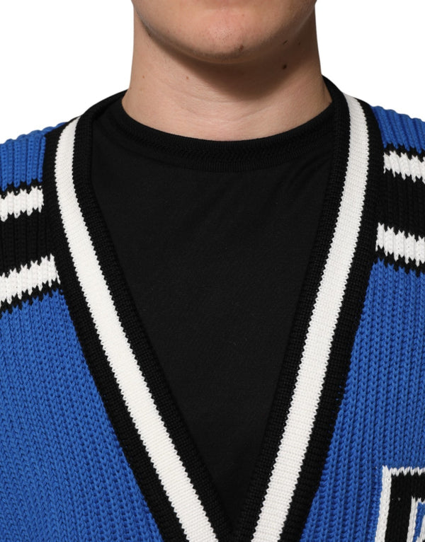 Dolce & Gabbana 100% Cotton cardigan in blue