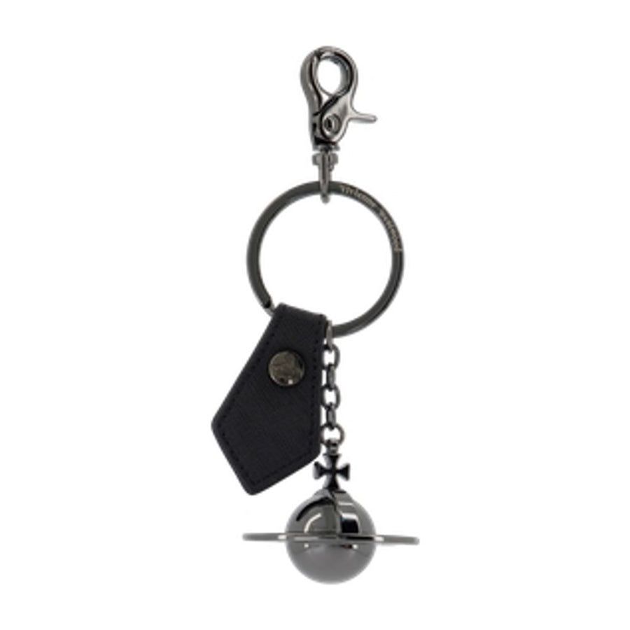 Vivienne Westwood Leather key case in black