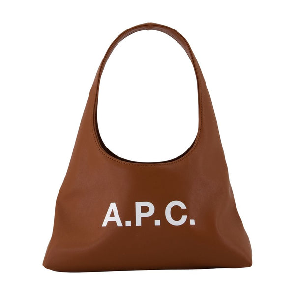 A.P.C. Synthetic shoulder bag in brown