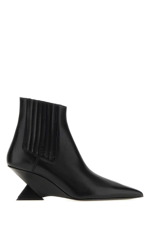 The Attico Exterior: 100% Leather boot in black