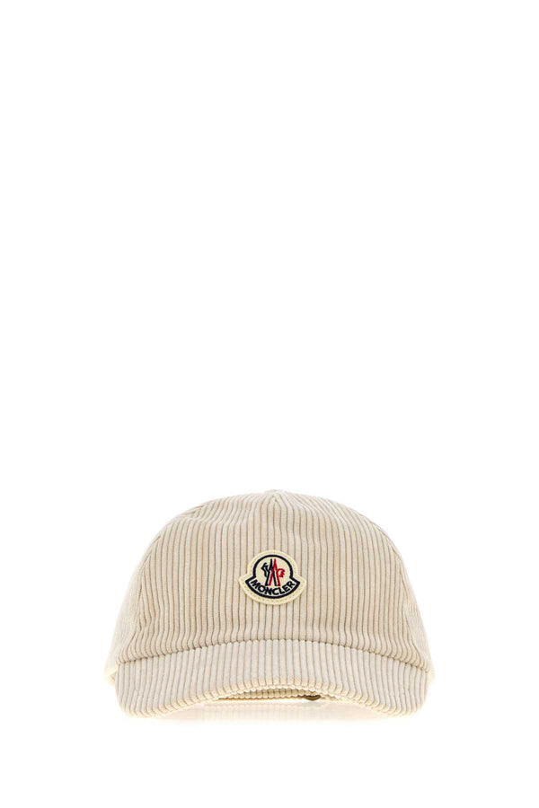 Moncler BASEBALL Exterior: 90% Polyester 8% Nylon 2% Elastane; Lining: 100% Cotton baseball cap in beige