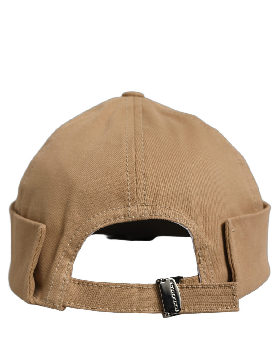 Dolce & Gabbana HAT10034 97% Cotton beanie in beige
