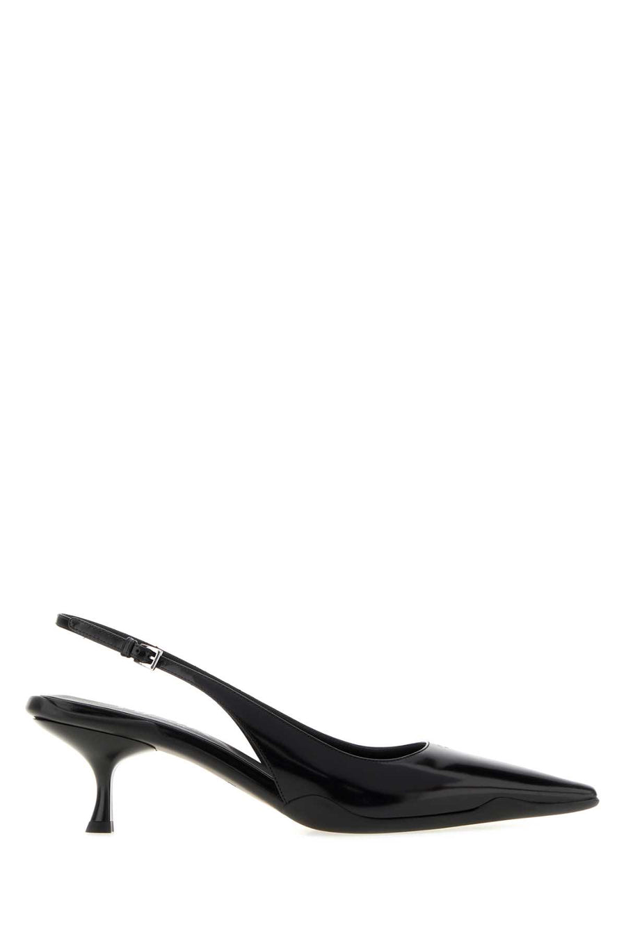 Black Leather Pumps Nero Scarpe Con Tacco