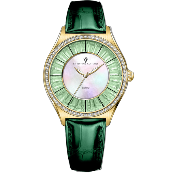 Christian Van Sant Stainless steel case watch in gold