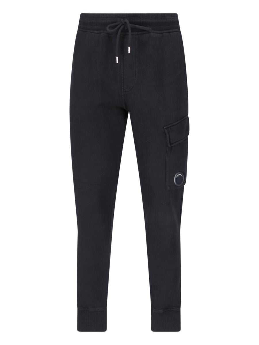 C.P. Company 100% Cotton cargo pants in black