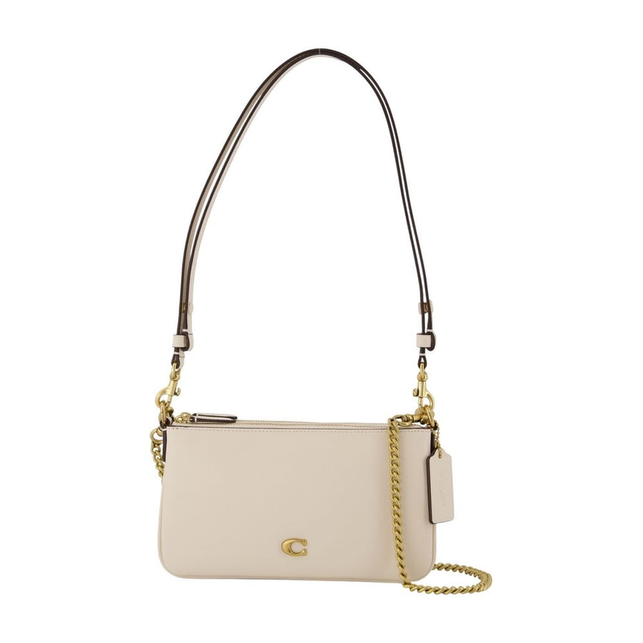 Coach Calfskin crossbody bag in beige