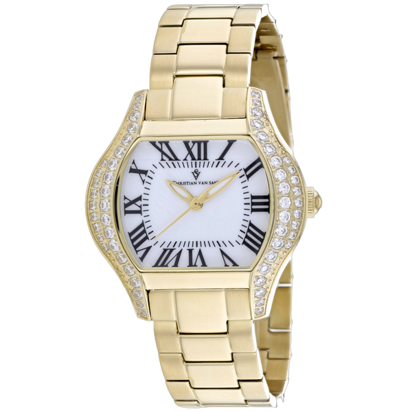 Christian Van Sant Stainless steel case watch in gold