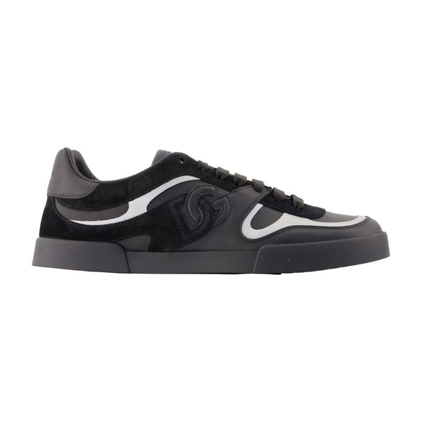 Portofino Custom Sneakers - Dolce&gabbana Leather Black Calfskin Shoes /
