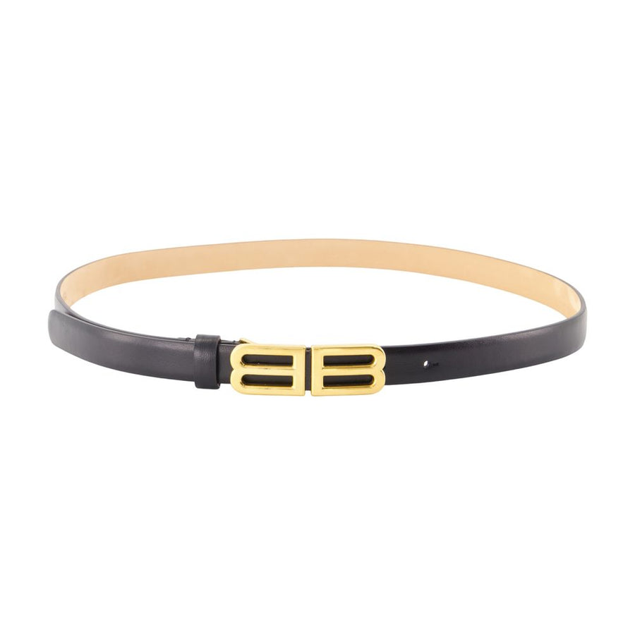 Balenciaga calfskin belt in black