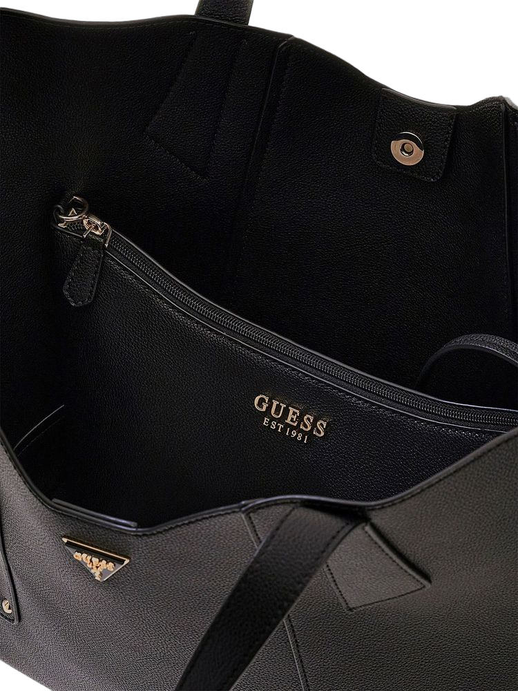 Guess 100% Polyurethane tote bag in black