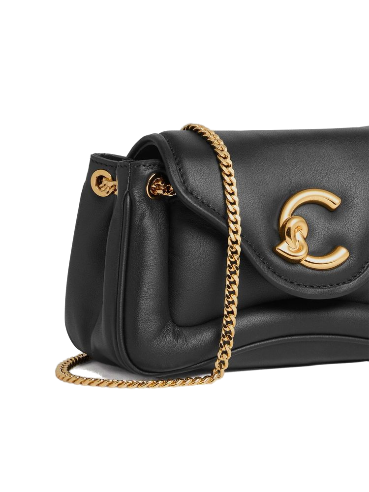 Coccinelle Cowhide shoulder bag in black