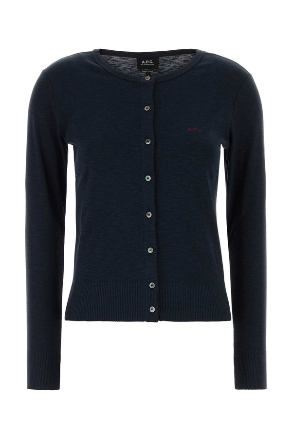 A.P.C. 100% Cotton cardigan in navy