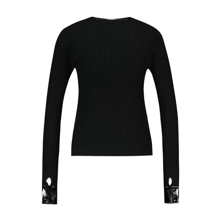 Courreges Wool cardigan in black