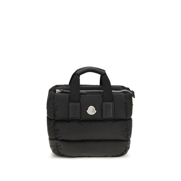 Moncler 100% Nylon top handle bag in black