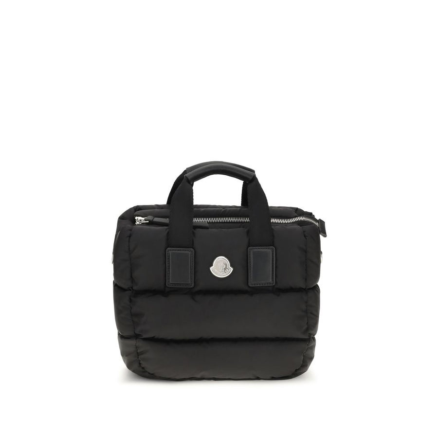 Moncler 100% Nylon top handle bag in black