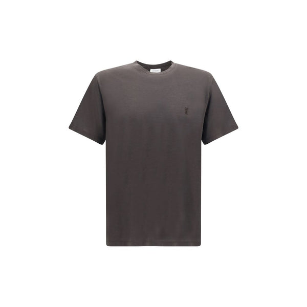 Brown Silk T-Shirt