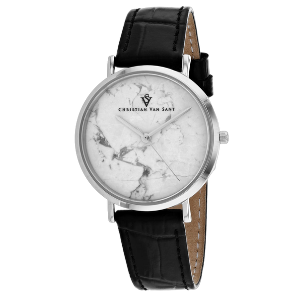 Christian Van Sant Stainless steel case watch in white