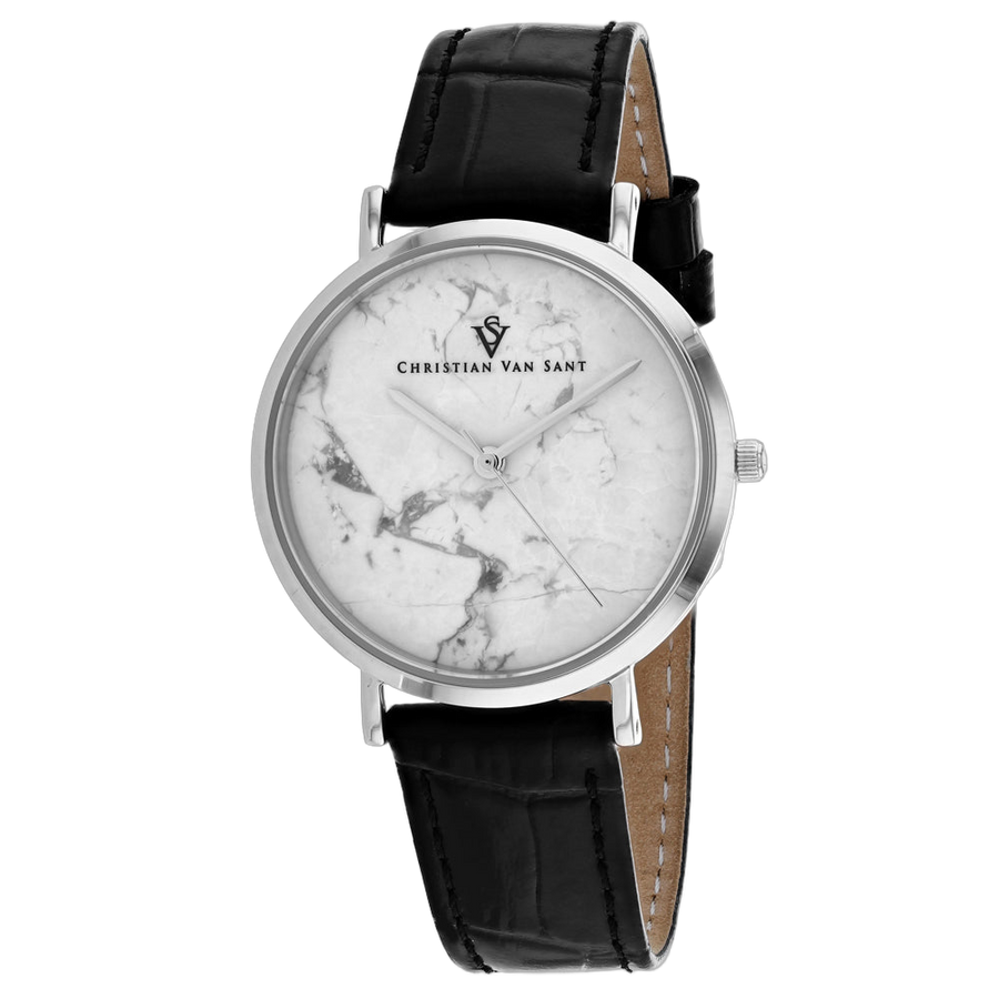 Christian Van Sant Stainless steel case watch in white