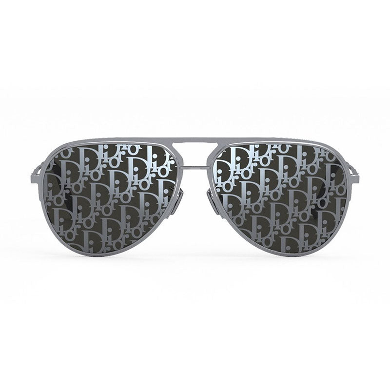 Dior DIORESSENTIALA2UF0A8 Palladium metal frame sunglasses in silver