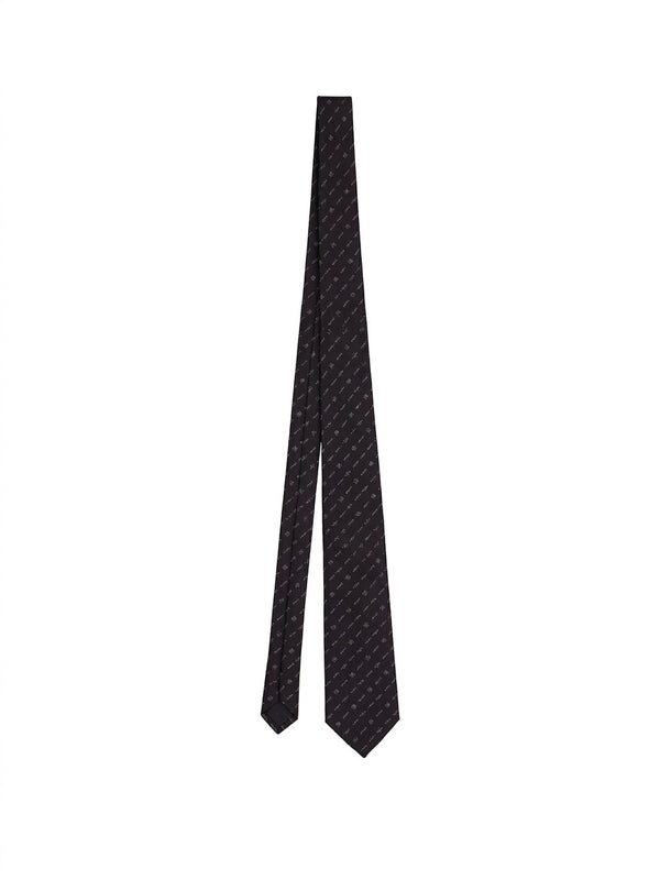 Gray Silk Tie