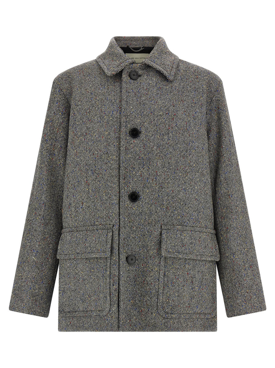 Gray Wool Coat Clothing