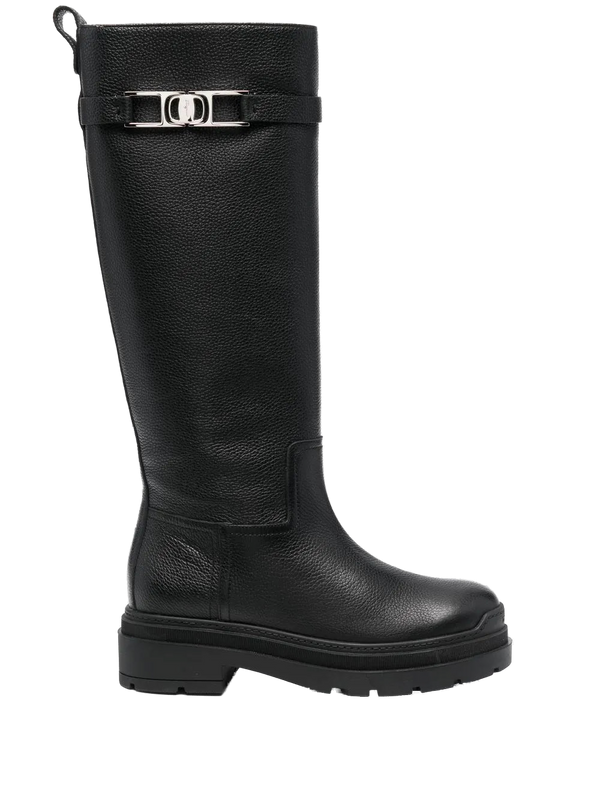 Ferragamo Calf leather boots in black