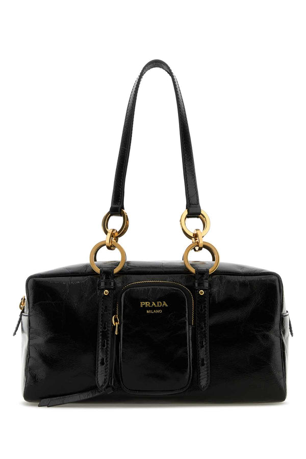 Prada 100% Vitello shoulder bag in black