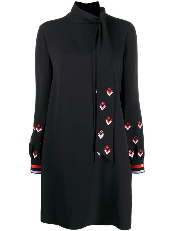 Valentino Polyester tunic in black