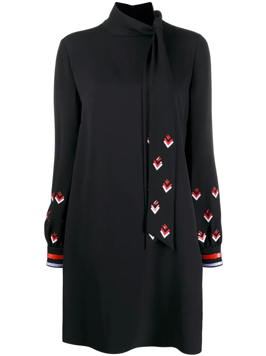 Valentino Polyester tunic in black