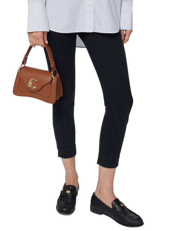 Coccinelle Handbag Cognac Grained Leather Bags / Handbags