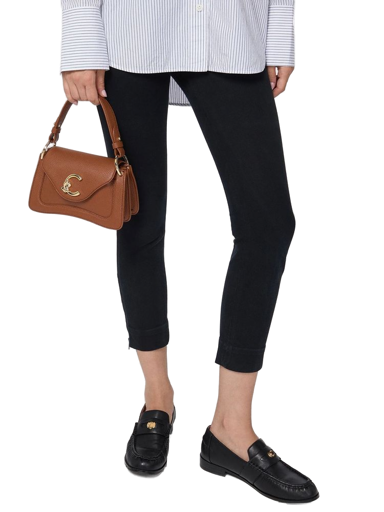 Coccinelle Handbag Cognac Grained Leather Bags / Handbags