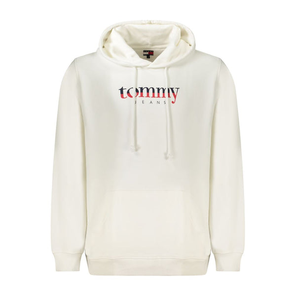White Cotton Men Sweatshirt Clothing