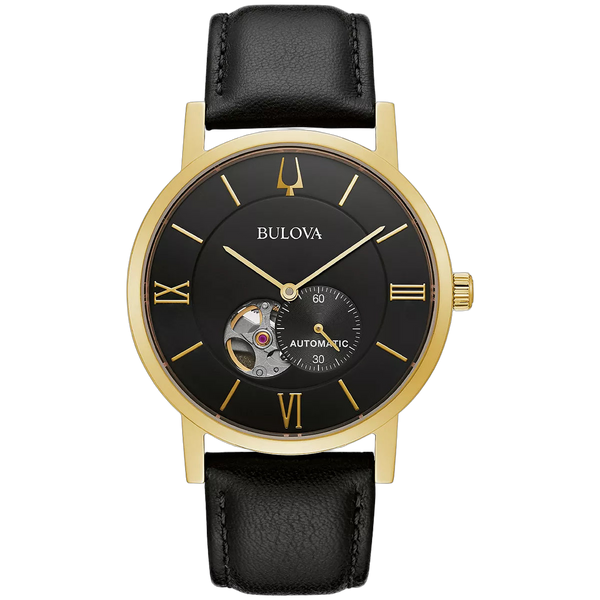 Bulova Stainless steel case watch in black