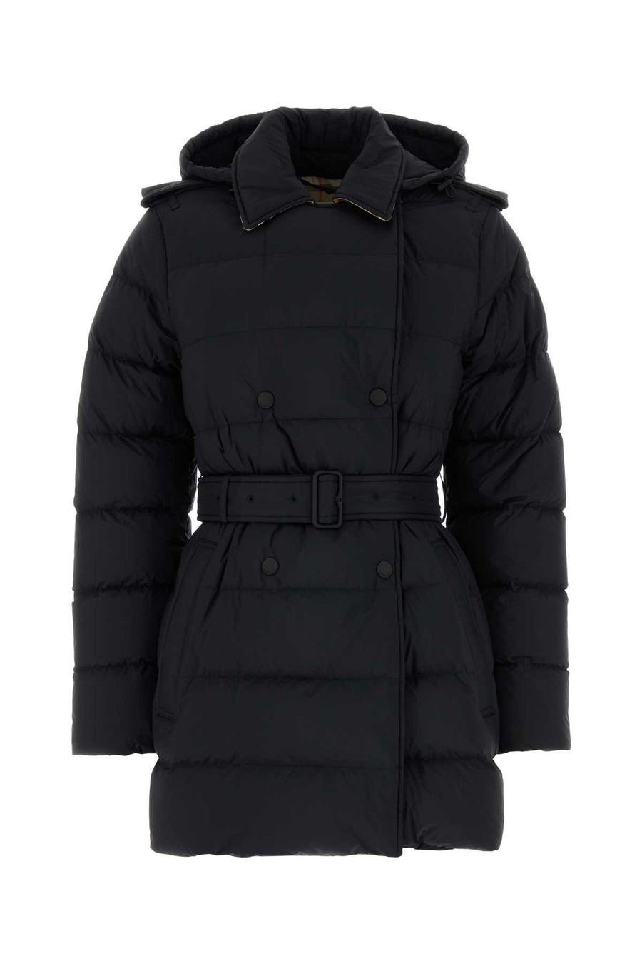 Burberry Exterior: 100% Nylon down jacket in black