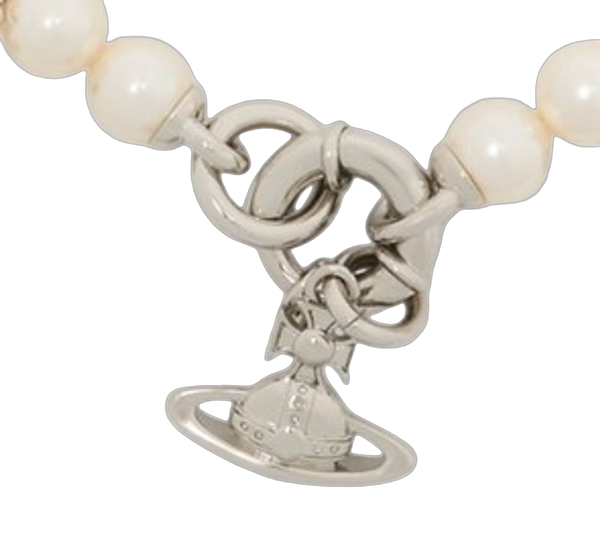 Vivienne Westwood metal necklace in white