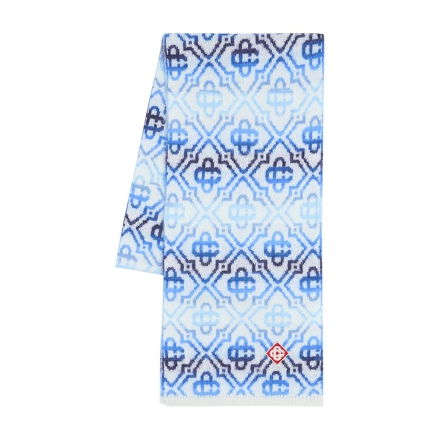 Casablanca wool scarf in blue