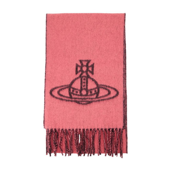 25x180 Scarf - Vivienne Westwood Wool Pink Accessories /