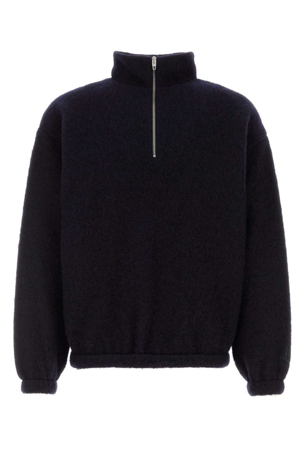 Midnight Blue Wool Blend Sweatshirt 403 Exterior: Polyester Felpe