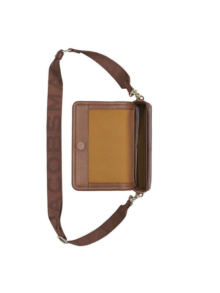 Marc Jacobs 100% Grain Leather crossbody bag in brown