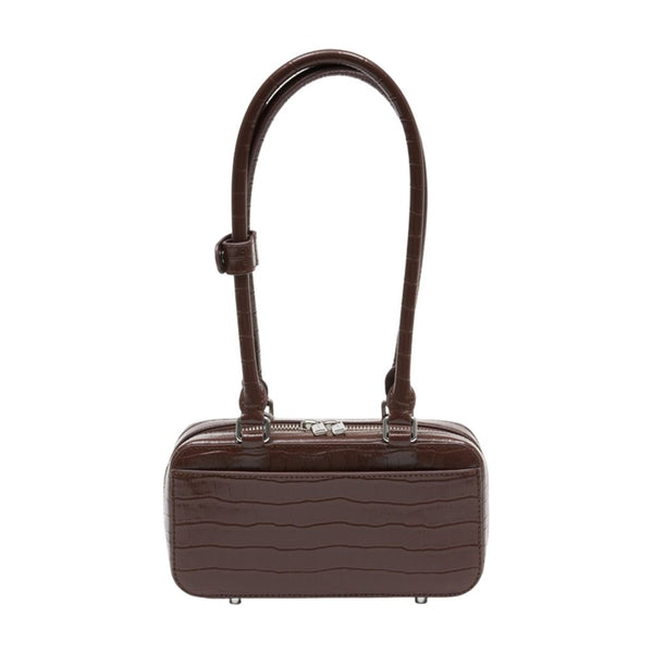 Self-Portrait Leather shoulder bag in brown