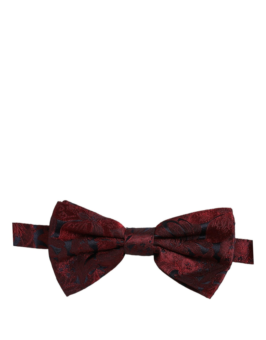 Dolce & Gabbana 100% Silk bow tie in red