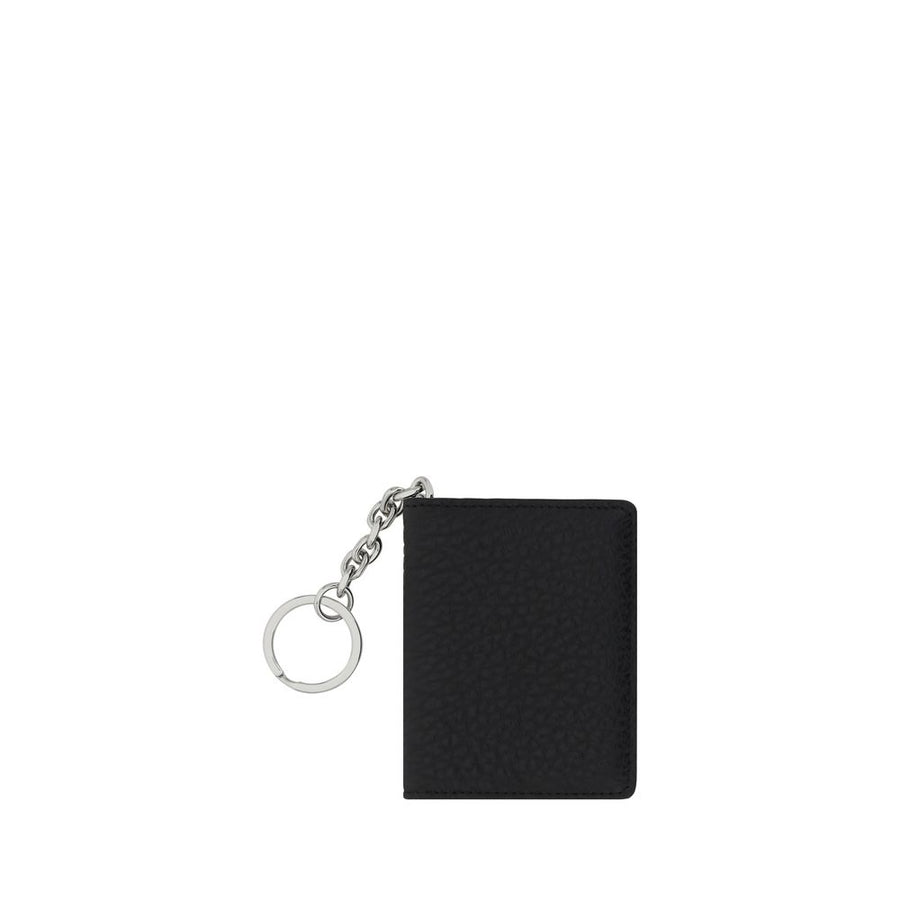 Maison Margiela 100% Calf Leather Bos Taurus card case in black