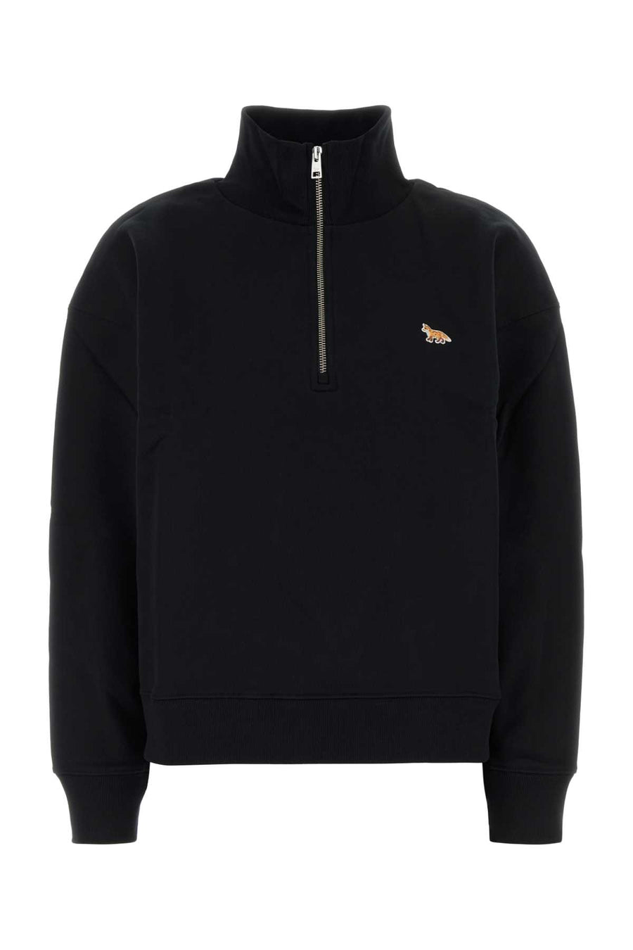 Black Cotton Sweatshirt Exterior: Organic Felpe