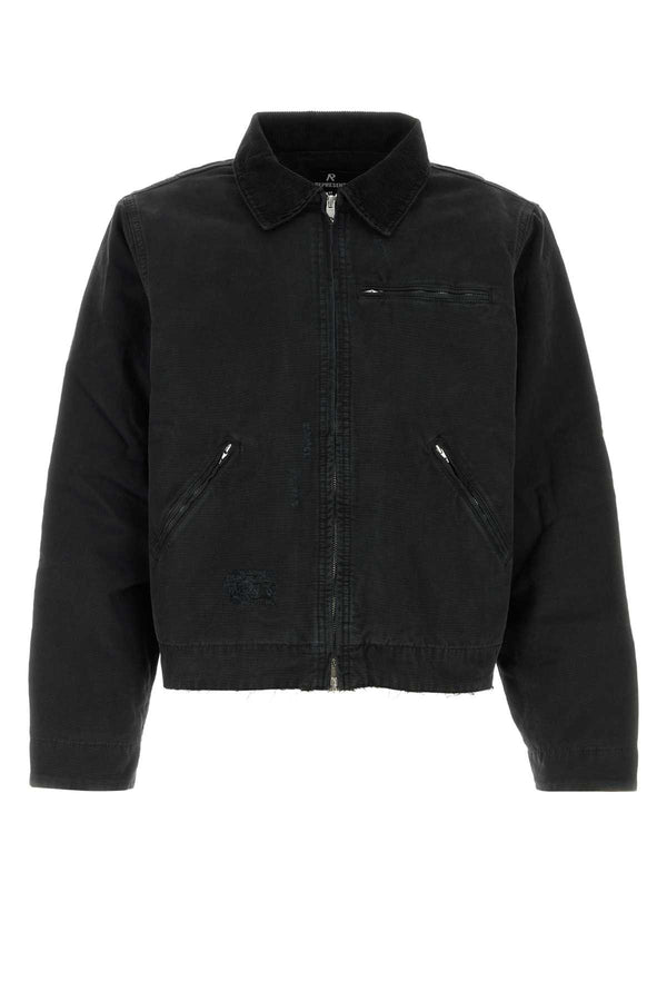 Represent Work Exterior: 100% Cotton; Lining: 100% Viscose; Padding: 100% Polyester jacket in black