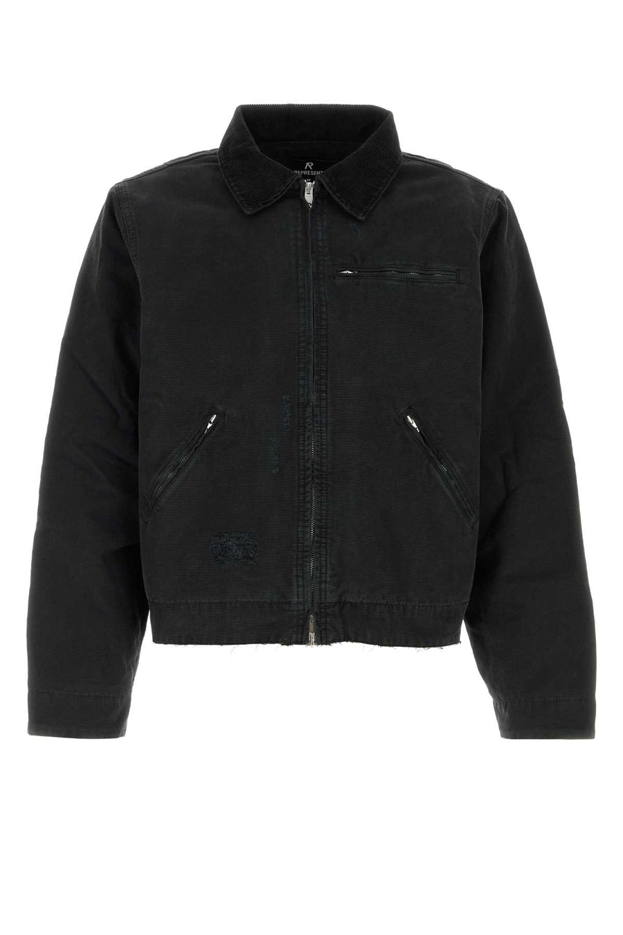 Represent Work Exterior: 100% Cotton; Lining: 100% Viscose; Padding: 100% Polyester jacket in black
